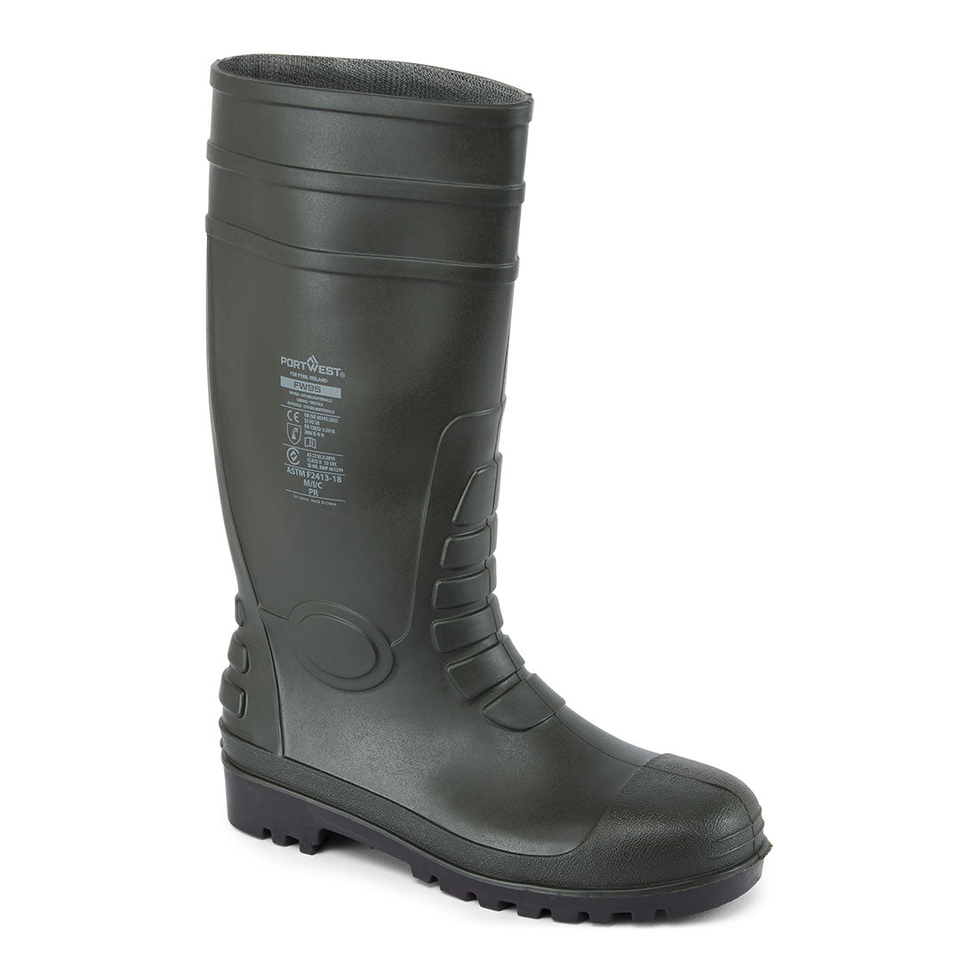 FW95 Steel PVC Wellington S5 FO CI - Green