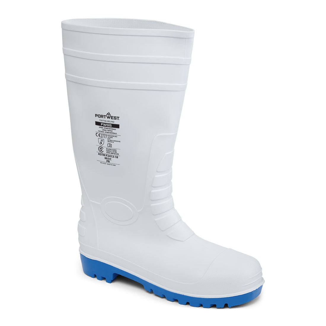 FW95 Steel PVC Wellington S5 FO CI - White