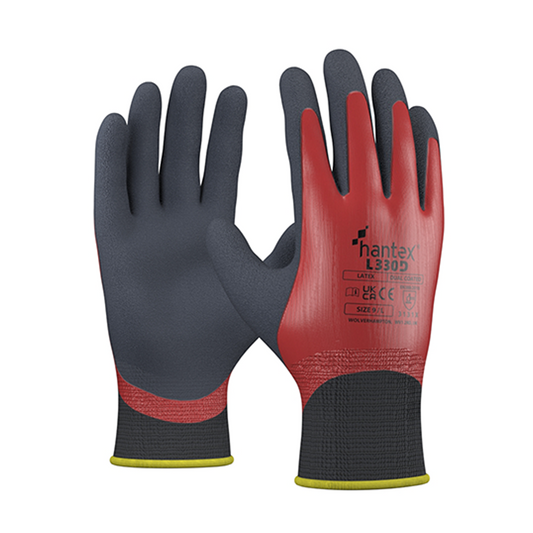Hantex, L330D, Dual Coated Latex, 08 (Pack of 10)