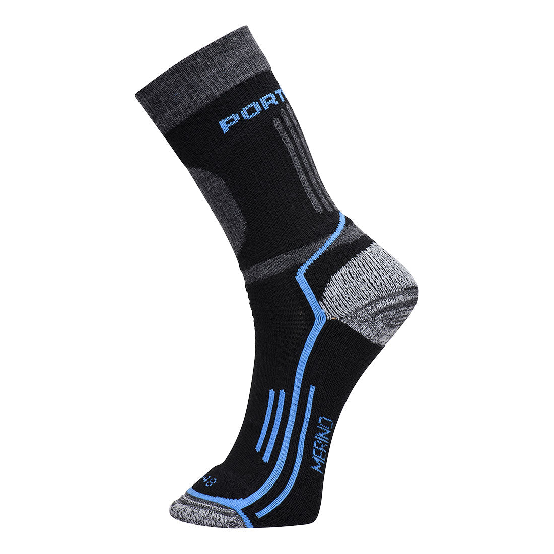 SK34 Winter Merino Sock - Black