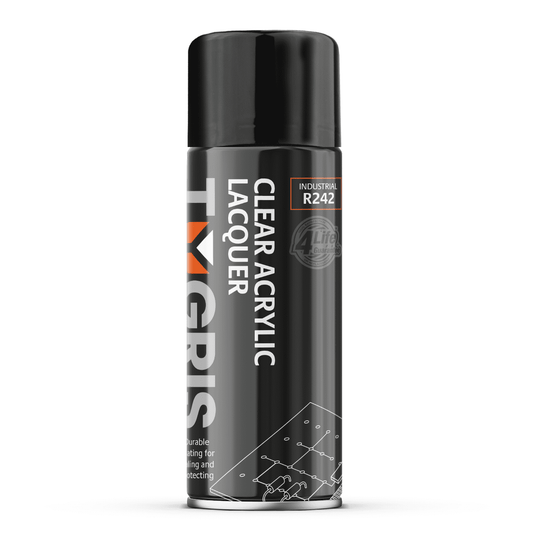 R242 Clear Acrylic Lacquer - Size 400 ml / Sold in packs of 12